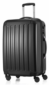 Hauptstadtkoffer - Alex 4 Doppel Rollen Hartschalen Reisekoffer, 65 cm, 74 L, Schwarz - 1