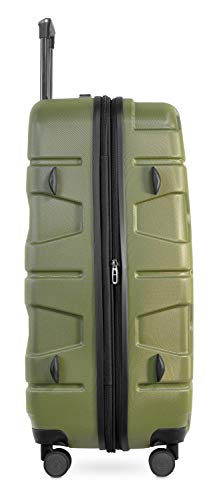 HAUPTSTADTKOFFER - X-Kölln - Hartschalenkoffer Trolley Rollkoffer Reisekoffer, TSA, Doppelrollen, 76 cm, 107-120 Liter, Olivgrün - 4