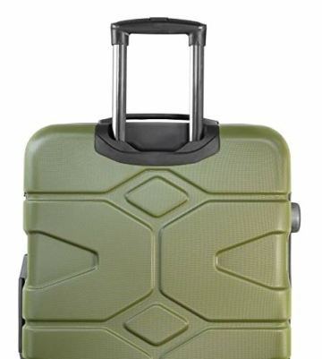 HAUPTSTADTKOFFER - X-Kölln - Hartschalenkoffer Trolley Rollkoffer Reisekoffer, TSA, Doppelrollen, 76 cm, 107-120 Liter, Olivgrün - 5