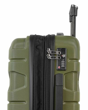 HAUPTSTADTKOFFER - X-Kölln - Hartschalenkoffer Trolley Rollkoffer Reisekoffer, TSA, Doppelrollen, 76 cm, 107-120 Liter, Olivgrün - 6
