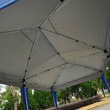 HOMCOM Outsunny 3x6 m Faltpavillon Pavillon Faltzelt Partyzelt Gartenzelt inkl. 4 Seitenteile Blau - 8