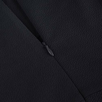 HOMEYEE Damen Vintage 50er Cap Sleeve Cocktail Retro mit Pocket Flared Kleid A196 (S, Schwarz) - 5