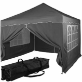 INSTENT® Basic 3x3m Pavillon, WASSERDICHT (SGS geprüft) + UV-Schutz 50+ (TÜV Rheinland geprüft), inkl. Zubehör, Auswahl: Seitenteile + Farbe Weiß Champagner Blau Grün Rot Anthrazit Tarn Camouflage - 1