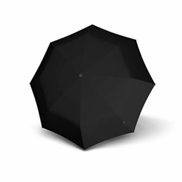 Knirps Taschenschirm AS.050 Slim Small Manual - Der flachste Knirps - Superleicht - Klein und kompakt - 25 cm - Schwarz - 5