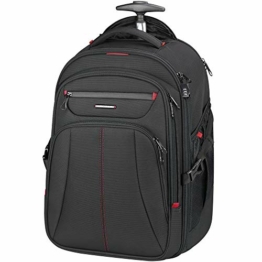 KROSER Laptop Trolley Rucksack Laptop Handgepäck Tasche Pilotenkoffer Aktenkoffer Mit Rollen Koffer Wasserdicht für bis zu 17 Zoll Laptop mit RFID-Taschen für Reisen/Business/Männer/Frauen MEHRWEG - 1
