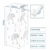 Lestarain Schirmständer Metall Regenschirmständer Schirmhalter mit Wasserauffangschale und Haken Quader Weiß 20x20x49 cm - 7