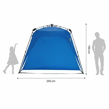 Lumaland Outdoor Pop Up Pavillon Gartenzelt Camping Partyzelt Zelt robust wasserdicht Blau - 8