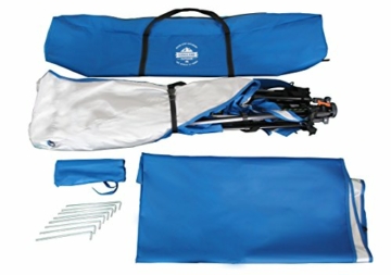 Lumaland Outdoor Pop Up Pavillon Gartenzelt Camping Partyzelt Zelt robust wasserdicht Blau - 9