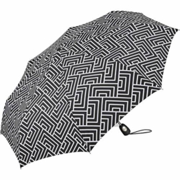 Pierre Cardin Taschenschirm Easymatic Light Black & White Square - 1