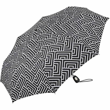 Pierre Cardin Taschenschirm Easymatic Light Black & White Square - 2