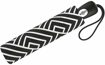 Pierre Cardin Taschenschirm Easymatic Light Black & White Square - 3