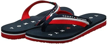 Tommy Hilfiger Damen Tommy Loves NY Beach Sandal Zehentrenner, Midnight 403, 39 EU - 6
