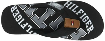 Tommy Hilfiger Herren Essential TH Beach Sandal Zehentrenner, Schwarz (Black 990), 43 EU - 5