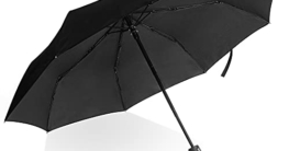 Villkin Regenschirm sturmfest mit Auf-Zu-Automatik - robuster und hochwertiger Regenschirm in schwarz für Damen und Herren - 107cm breiter Taschenregenschirm - 1