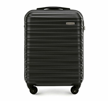 WITTCHEN Koffer – Handgepäck | hartschalen, Material: ABS | hochwertiger und Stabiler | Schwarz | 34 L | 54x20x38 cm - 1
