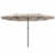 Zelsius Sonnenschirm | Taupe | Doppelsonnenschirm mit Handkurbel | 460x270 cm | Marktschirm | für Balkon und Garten - 1