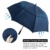 ZOMAKE Golf Regenschirm, Premium Qualität, 157cm Groß, Sturmsicher, Automatik - Automatisch zu öffnen, Regen- und Windresistent Golfschirme(Marineblau) - 3