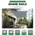 AABB Sonnensegel Rechteckig 3x4m,Garten Outdoor Wasserdichtes Sonnensegel,98% UV Block Outdoor Markise Baldachin,mit freiem Seil,Grau - 3