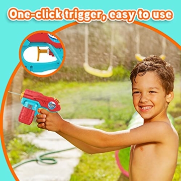 AOLUXLM 4X Wasserpistole Klein Pool mit großer Reichweite Spritzpistole Mini Wasser Pistole Kinder Spielzeug Garten Water Gun Wasserspritzpistole - 4