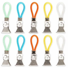 Aufhänger für Handtücher, Handtuchclips, Haken, Schlaufen, Set, Clips, Topflappen, Geschirrtücher, Klammern, Klips ohne nähen, zum aufhängen, 10er Pack - 1