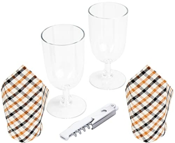 Brubaker Kühltasche für 2 Flaschen Wein und Champagner bis 1,5 l, gepolsterte Weinkühltasche - Picknicktasche isoliert, Thermotasche - tragbar mit Henkel - 5