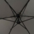 Deuline® Alu Sonnenschirm Ø300cm Gartenschirm Marktschirm Ampelschirm mit Kurbel Alu Mast UV Schutz Wasserabweisende Bespannung gratis Schutzhülle Mallorca Grau 521801 - 3