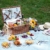 HappyPicnic Wicker Picknickkorb für 4 Personen, Willow Storage Hamper Service Geschenkset für Camping und Party im Freien - 8