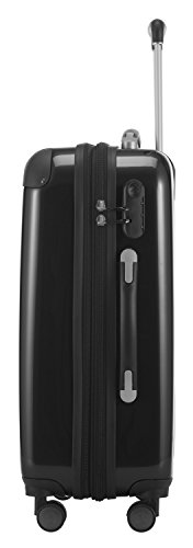 Hauptstadtkoffer - Alex 4 Doppel Rollen Hartschalen Reisekoffer, 55 cm, 42 L, Schwarz - 3