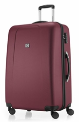 HAUPTSTADTKOFFER - Wedding - Hartschalenkoffer Trolley Rollkoffer Reisekoffer, TSA, Doppelrollen, 75 cm, 103 Liter, Burgund - 1