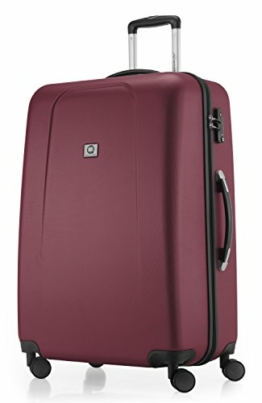 HAUPTSTADTKOFFER - Wedding - Hartschalenkoffer Trolley Rollkoffer Reisekoffer, TSA, Doppelrollen, 75 cm, 103 Liter, Burgund - 1