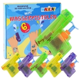 Magicat Premium Wasserpistolen Set, 6 Pistolen für Klein und Groß, perfektes Wasserspielzeug für Kinder und Erwachsene, Sommer Spielzeug für Garten und Pool, optimales Geschenk und Mitgebsel - 1