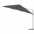 paramondo parapenda Ampelschirm Ampelsonnenschirm, Rechteckig, Grau, 4 x 3 m, 360° Schwenkbar, Kurbelbedienung, Stahl-Standkreuz und Gestell in Anthrazit - 2