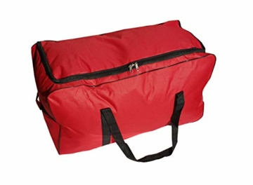 Reisetasche Sporttaschen großer Wagen 140 Liter mit Rollen. Größe XXL (Rot) - 4
