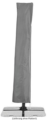 Schneider Sonnenschirm Rhodos, anthrazit, 300 x 300 cm quadratisch, 782-15, Gestell Alu/Stahl, Bespannung Polyester, 24 kg - 8
