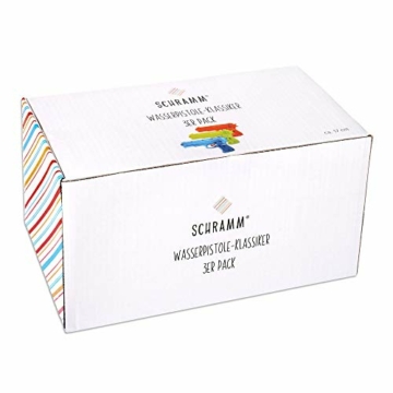 Schramm® 3 Stück Wasserpistolen 'klassisch' ca. 17cm x 12cm Wasserpistole Wasser Spritzpistole Wassergewehr - 3
