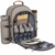 Sunflora Picknickrucksack 4 Personen Picknickset mit Isoliertem Kühlfach und Decke für Camping Outdoor (Beige) - 1