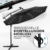 tillvex Alu Ampelschirm LED Solar Ø 300 cm mit Kurbel Anthrazit | Sonnenschirm mit An-/Ausschalter | Gartenschirm UV-Schutz Aluminium | Kurbelschirm mit Ständer Marktschirm wasserdicht - 5