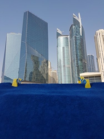 4 Stück Tuuli Beach Towel Clips - Hochwertige Strandtuchklammern im Premium Design (Sharky Türkis/Delphin Blau) - 5