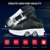 HealHeatersⓇ Schuhe Mit Rollen 2 in 1 Multifunktionale 4 Rad Rollschuhe Verformung Schuhe 7-Farbwechsel Lichtleiste Verstellbare USB Wiederaufladbar Für Männer Frauen,Schwarz,40 - 4