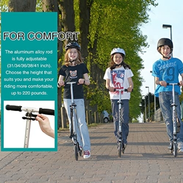 HUDORA BigWheel 205, türkis (14751/01) - Das Original mit RX Pro Technologie -Tret-Roller klappbar - City-Scooter - 2