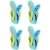 JSSEVN Badetuch Clips, Große Wäscheklammern Handtuchklemmen, 4 Stück Strandtuch Clips, Strandtuchklammern, Handtücher Towel Clips, Winddicht Klammern auf Strand und Sonnenliegen für Wäsche - 1