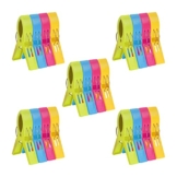 Mutiwill 20 Stück Strandtuchklammern Große Wäscheklammern Bunt Handtuchklammer Plastik Windproof Clips On The Beach zur Badetuch Decke Beach Towel Clothes Sun Loungers - 1