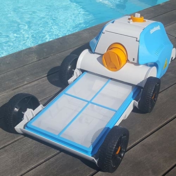Steinbach Poolrunner Battery+, für Pools bis 80 m² Grundfläche, vollautomatisch, kabelllos, Akku-Betrieb, Leistung ca. 10 m³/h, 061013 - 4