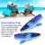 ZACUDA 2 Stück Strandtuchklammern Groß Strandtuch Clips aus Kunststoff Blau Strandtuch Klammer Winddicht Handtuchklemmen für Badetücher Strandtücher Handtuch Kleidung (13.4*4.3CM) - 5