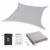 Dripex Sonnensegel Sonnenschutz Set inkl Befestigungsseile Rechteckig Wasserabweisend Polyester Imprägniert 95% UV Schutz Windschutz Wetterschutz 3X5 m für Balkon Garten Terrasse Grau - 7