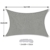 OKAWADACH Sonnensegel Rechteckig 2x3m, 95% UV Schutz Polyester Sonnensegel Wasserdicht inkl Befestigungsseile Sonnensegel Sonnenschutz für Garten Balkon und Terrasse, HellGrau - 8
