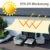 Sonnensegel Rechteckig Wasserdicht 4x5m, 180g/m² Polyester-Oxford und 95% UV-Schutz, Reißfest, Outdoor-Sonnenschutz für Garten, Balkon, Terrasse, Patio, Schwimmbad, Camping, Weiß - 6