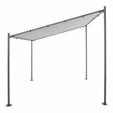 sorara Milano Pavillon Pavilion | grau | 285 x 220 x 310 x 295 cm| | Polyester 250 g/m² (UV 50+) | 41 kg | Outdoor-Pavillon für den Garten - 1