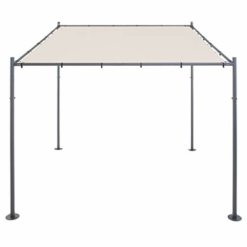 SORARA Milano Wand Gazebo | Sandfarben | 285 x 300 cm (T x B) | Modern Style Außen Canopy und Shelter Pergola Pavillon | Anstellpavillon - 2