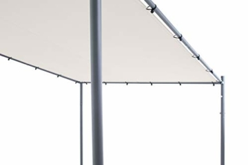 SORARA Milano Wand Gazebo | Sandfarben | 285 x 300 cm (T x B) | Modern Style Außen Canopy und Shelter Pergola Pavillon | Anstellpavillon - 3